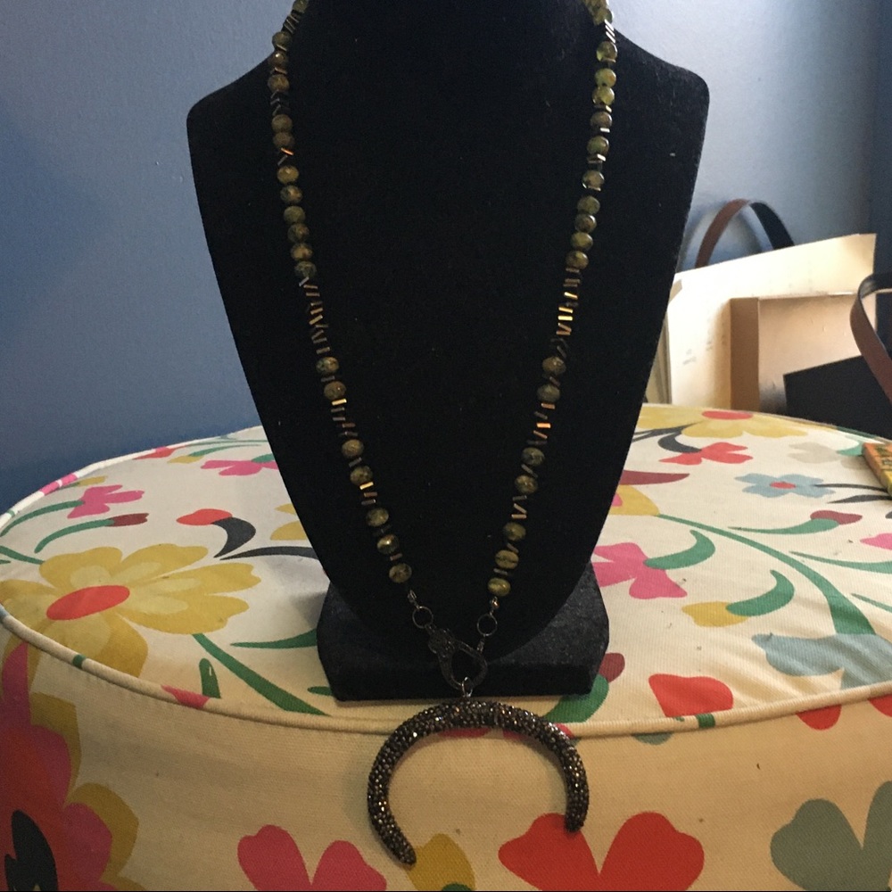ONE OF A KIND pave diamond necklace